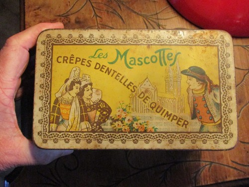 Ancienne boite tôle mascottes - ancienne,