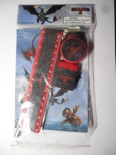 LOT GOMME CRAYON REGLE TAILLE-CRAYON de DRAGON 2 en 2014 DREAMWORKS ANIMATION