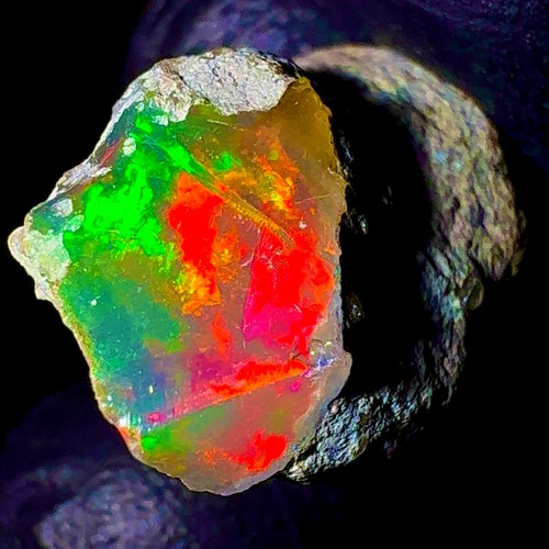 Opal rough éthiopien noir - opal,