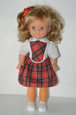 Ancienne grande poupée vintage JESMAR blonde yeux bleus tenue d'origine année 80