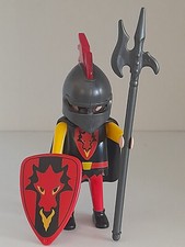 Playmobil  chevalier dragon rouge pour château Novelmore arbalète  roi  Merlin