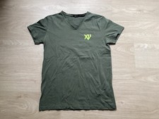 Tee-shirt AARHON taille M vert kaki/jaune fluo Neuf