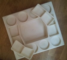 PLATEAU PETIT DEJEUNER PLASTIQUE VINTAGE ANNÉES 70