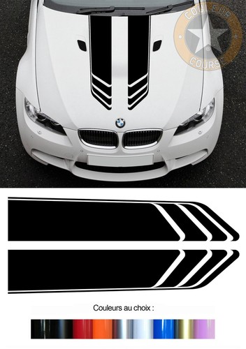 Bandes capot racing pour - pour, bmw