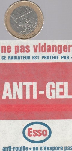 Autocollant automobile esso - ,