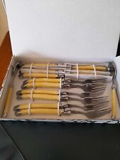 Coffret Ménagère imitation Laguiole " Recettes de Copains " - Edition Atlas