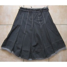 Jupe Très Originale TALCO en S ou 36 Grise à Plis Made In Italy TBE