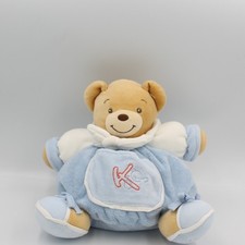Doudou ours patapouf bleu blanc K sporty KALOO - 17139