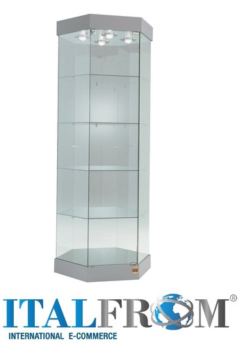 Hexagone vitrine diamètre - vitrine, 74x