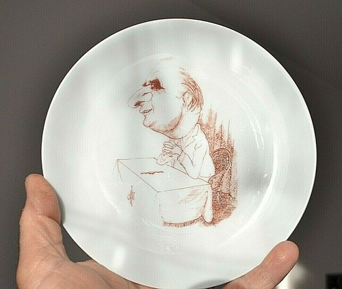 Assiette humoristique - , en