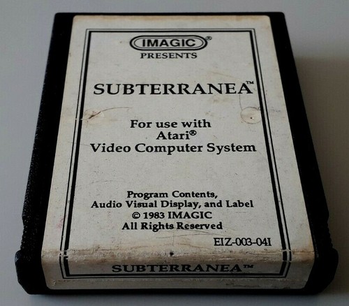 Jeu atari 2600 subterranea - jeu,