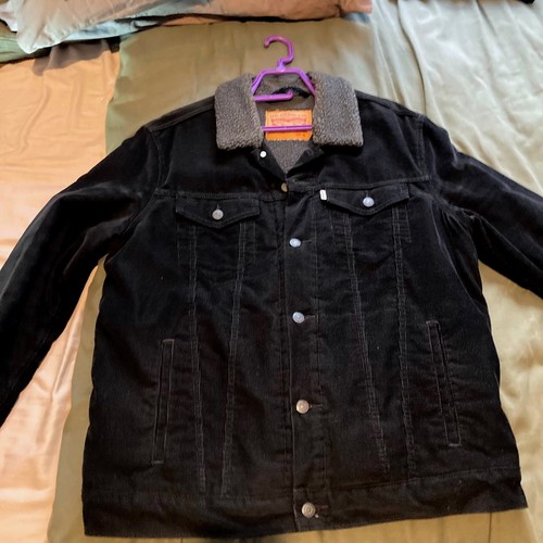 Veste velours noire levis - velours,