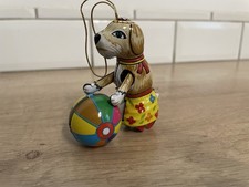 Chien Avec Ballon « ZZ » Made In Germany Jouet Mécanique En Tôle 