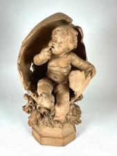Putto en terre cuite signé Auguste Moreau