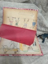? CAHIER DE DESSIN ENFANT PAPIER RELIURE  ROUGE BLANC SCOLAIRE