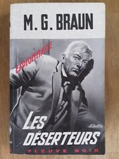 LIVRE- FLEUVE NOIR- Espionnage- N°693-M.G.BRAUN- Les déserteurs- 1968