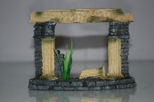 Aquarium Détaillé Grec Ruine Entrée Colonne Taille 15 x 5 x 11 CM