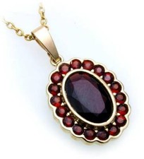 Pendentif En Grenat Véritable