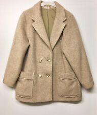 Manteau hiver 100% laine de lama beige T40