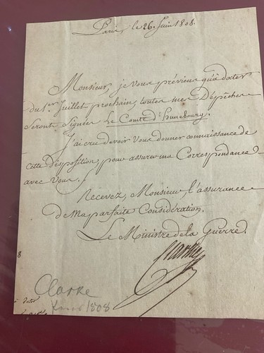 Lettre autographe datée - autographe,