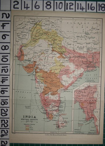 Ancien inde carte - ancien,