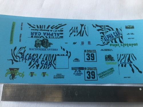 Maquette miniatures decals - miniatures, :