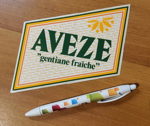 Autocollant ancien alcool - autocollant,