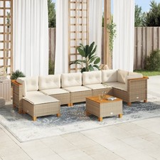 Salon de jardin 8 pcs avec