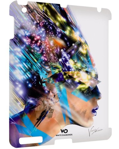 Coque blanche diamants avec - diamants,