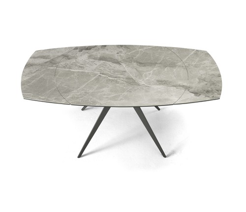 Table manger marbre gris - À,