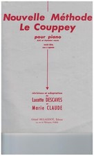 Piano débutant Nouvelle Méthode le Couppey