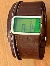 MONTRE DIESEL DZ-7034 Vintage  RETRO en cuir havane dz7034 WRISTWATCH WATCH