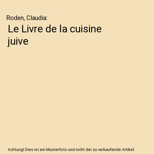 Livre cuisine juive - livre, de