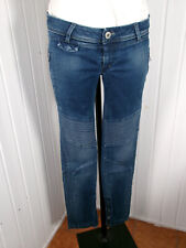 Pantalon jean épais surpiqué SALSA W28 38 taille basse skinny bas zip