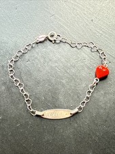 Ancien Bracelet Gourmette En Argent Massif Silver Maille chaine plaque prénom 