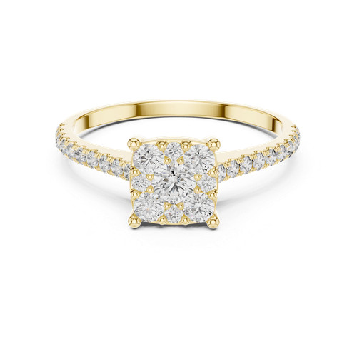 Bague promesse diamant - , créée