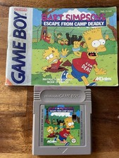 Jeux Game Boy Bart Simpsons  Escape Fromage Camp Deadly