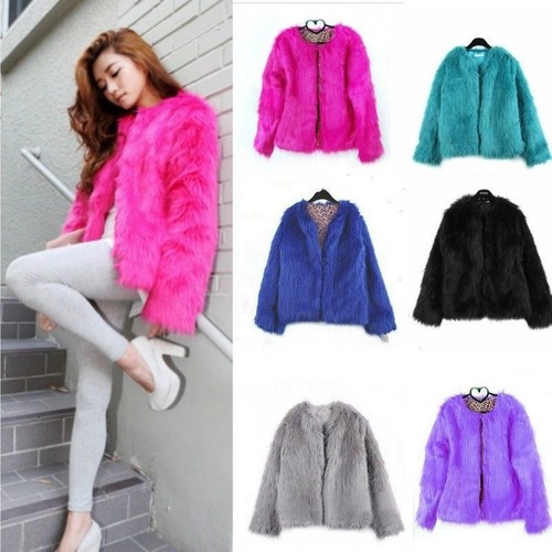 Femme fausse fourrure - fausse, manteau