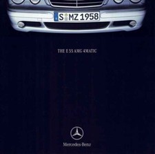 Catalogue Brochure AMG Mercedes E55 4Matic W210 06/2001 Anglais English