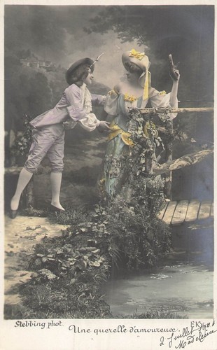 Peche couple elegant - -,