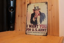 PLAQUE MÉTAL VINTAGE DECORATION 30 X 20 CM