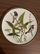 Assiette de collection « Oiseau Gorgebleue à miroir » – WEDGWOOD 1977