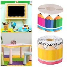 Bordure de Tableau D'Affichage Rouleau de Frise Murale Crayon Décoration de