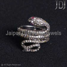 Serpent Bague Naturel Diamant