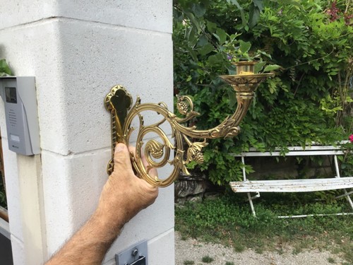 Magnifique bougeoir applique - bougeoir,