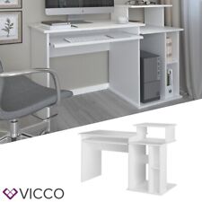 Bureau informatique Table de travail Jan blanc Tablette pour clavier Vicco