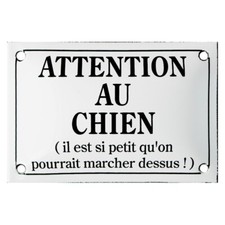 Plaque humoristique émaillée