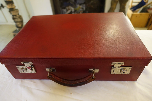 Superbe valise cuir necessaire