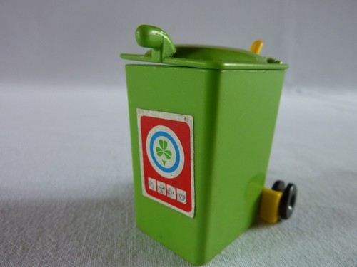 Playmobil 3780 poubelle verte - poubelle,
