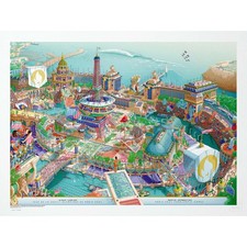Poster affiche officielle des Jeux Olympiques Paris 2024 Ed. Limitée (80x60cm)